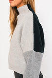 COLORBLOCK OVER SIZED SWEATER