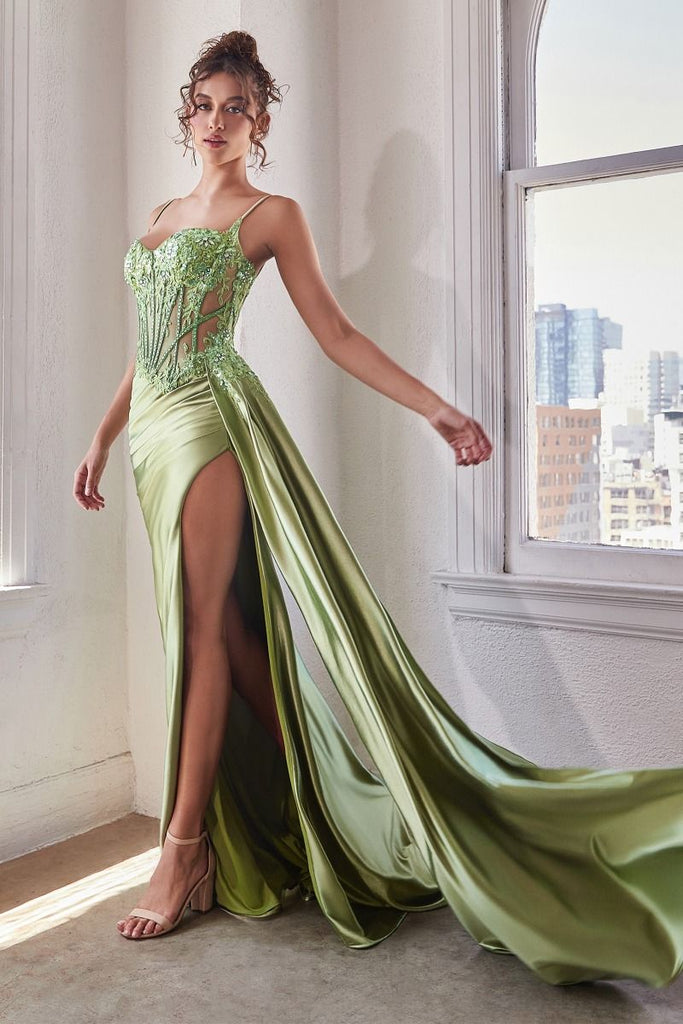 EMBELLISHED LACE & SATIN FITTED GOWN – SHOP DDMINE EMBELLISHED LACE & SATIN FITTED GOWN – SHOP DDMINE