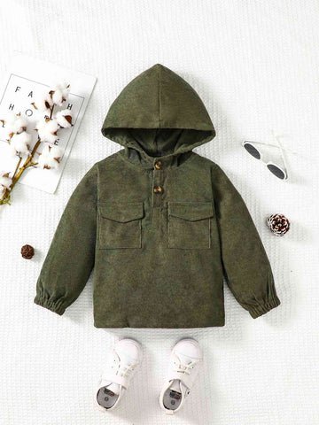 BUTTONED HOODIE