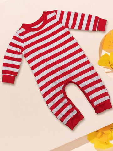 CHRISTMAS CANDY CANE JUMPSUIT