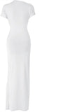 BODYCON RUCHED MAXI GOWN