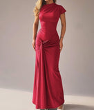 BODYCON RUCHED MAXI GOWN