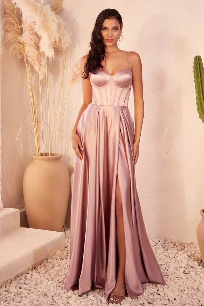Bustier Detailed Printed Maxi Dress main image 0