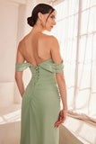 CHIFFON OFF SHOULDER GOWN