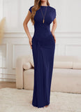 BODYCON RUCHED MAXI GOWN