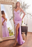 IRIDESCENT FITTED EMBELLISHED DETAIL GOWN