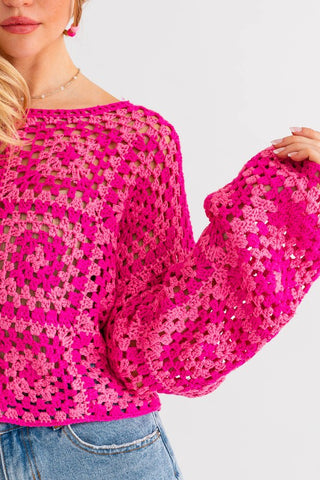 Mirabel Long Sleeved Crochet Top – WildxDandi
