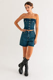 DENIM TUBE TOP
