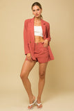 FRONT PLEATED SHORT
