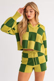 CHECKERED SWEATER PULLOVER SWEATER