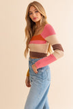 LONG SLEEVE STRIPED SWEATER TOP