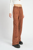 RELAXED FIT STRAIGHT LEG PANTS