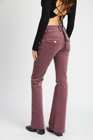 LOW RISE PANTS WITH BELL BOTTOM – DDMINE