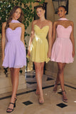 A LINE CHIFFON SCARF MINI DRESS