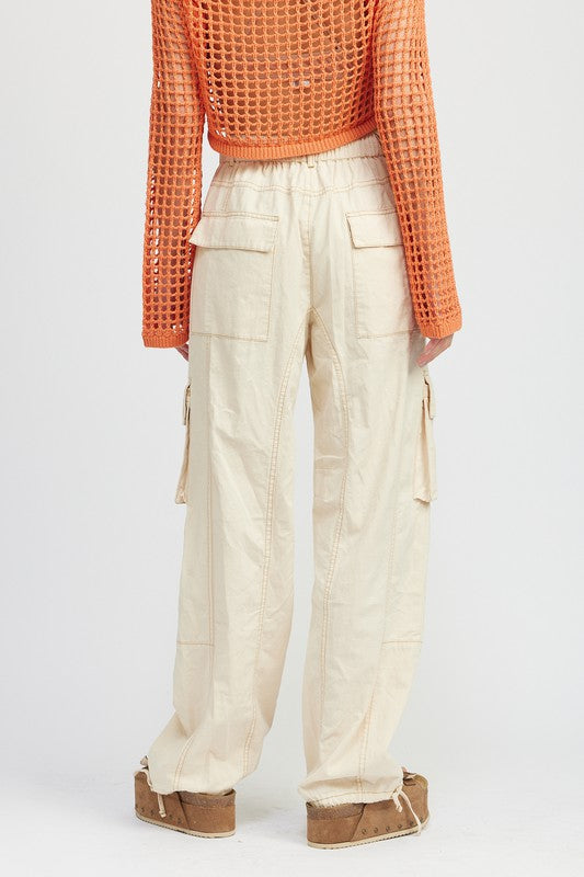 Change The Tune Drawstring Cargo Pants