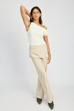 LOW RISE TROUSER WITH WRAPPED SKIRT