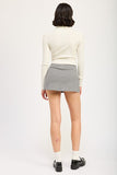 PLEATED MINI SKORT