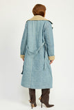 DENIM MAXI COAT