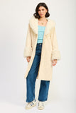 CAPPOTTO TRENCH MEDIO IN PELLICCIA SINTETICA