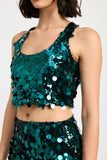 SEQUIN RACER BACK TOP