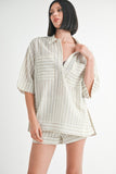 STRIPE OVERSIZED TUNIC TOP