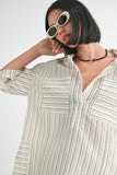 STRIPE OVERSIZED TUNIC TOP