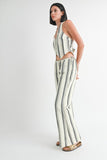 STRIPED STRAIGHT LEG PANTS