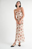 COWL NECK MAXI DRESS WITH OPEN BACK