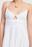 MAXI RUFFLE TIE BACK DRESS