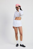 CINCHED MINI SKORT WITH DRAWSTRING