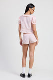 MINI RUFFLE SCALLOP SHORT