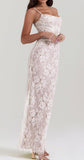 LONG SLEEVE LACE BOLERO MAXI DRESS