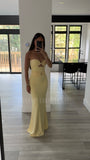 RUNAWAY THE LABEL KLEO LEMON MAXI DRESS