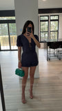 Crochet Lace Detail Crop Top and Shorts Set