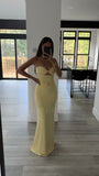 RUNAWAY THE LABEL KLEO LEMON MAXI DRESS
