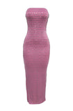 RHINESTONE FITTED DRESS