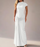 BODYCON RUCHED MAXI GOWN