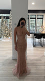 EMBELLISHED FITTED GOWN