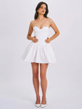 SASHA WHITE LACE BUSTIER MINI DRESS