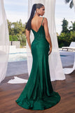 CORSET HOT STONE SATIN LINED GOWN