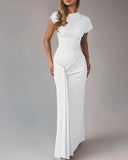 BODYCON RUCHED MAXI GOWN