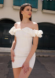 Robe courte Felicia - Blanche