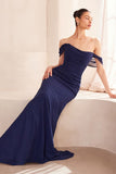 CHIFFON OFF SHOULDER GOWN