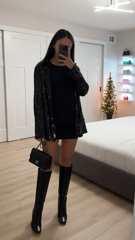 SEQUIN BLAZER JACKET