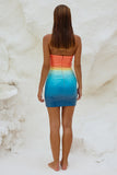 RUNAWAY THE LABEL SHELL OMBRÉ MINI ABITO