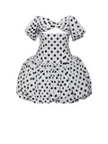 UMIKA POLKA DOT BUBBLE HEM MINI DRESS