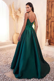 EMERALD LACE DETAIL BALL GOWN
