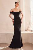 CHIFFON OFF SHOULDER GOWN