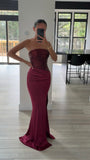 STRAPLESS SEQUIN GOWN