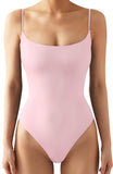 PINK SPAGHETTI STRAP BODYSUIT